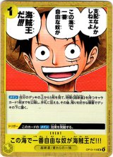 画像: この海で一番自由な奴が海賊王だ!!!