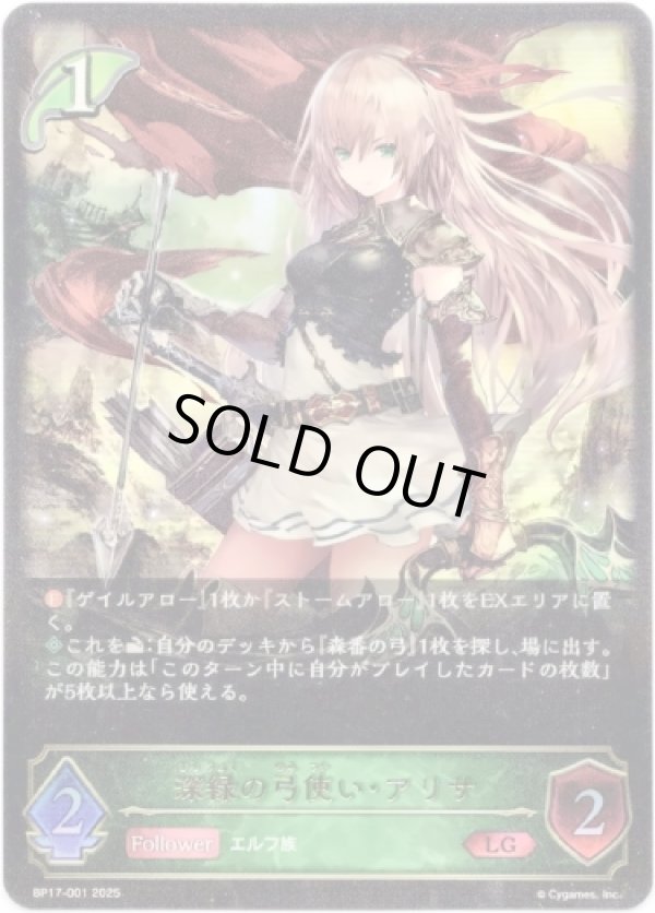 画像1: ※傷有り品（返品交換対象外）深緑の弓使い・アリサ