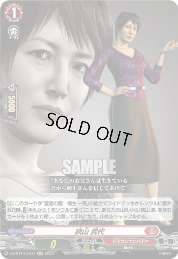 画像1: 狭山 民代