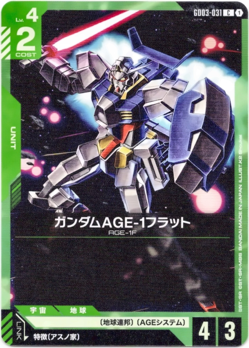 画像1: ガンダムAGE-1フラット